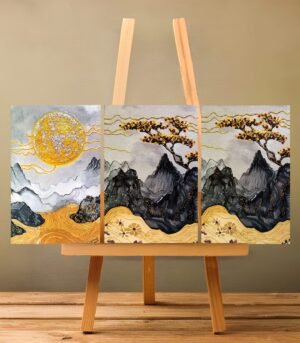 Entre la Lumière et la Cendre ( 100 cm x 50 cm )